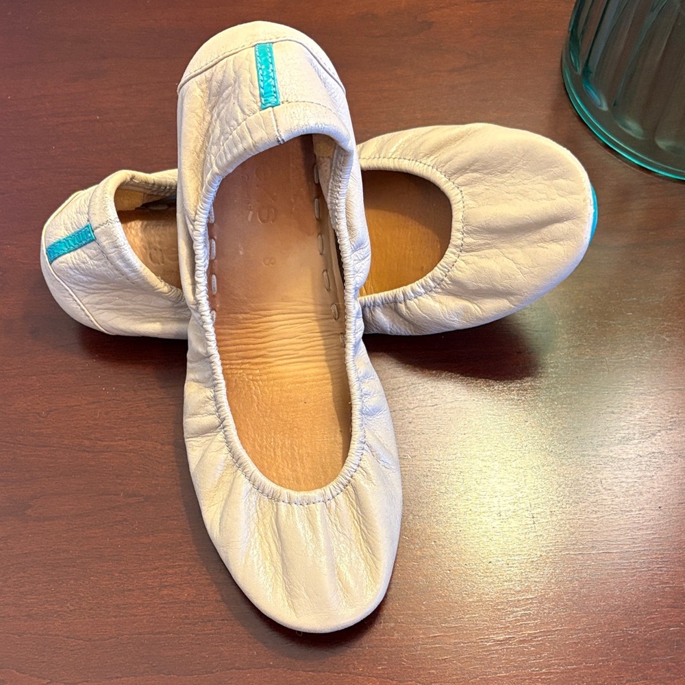 Tieks - Cream Leather Ballet Flats